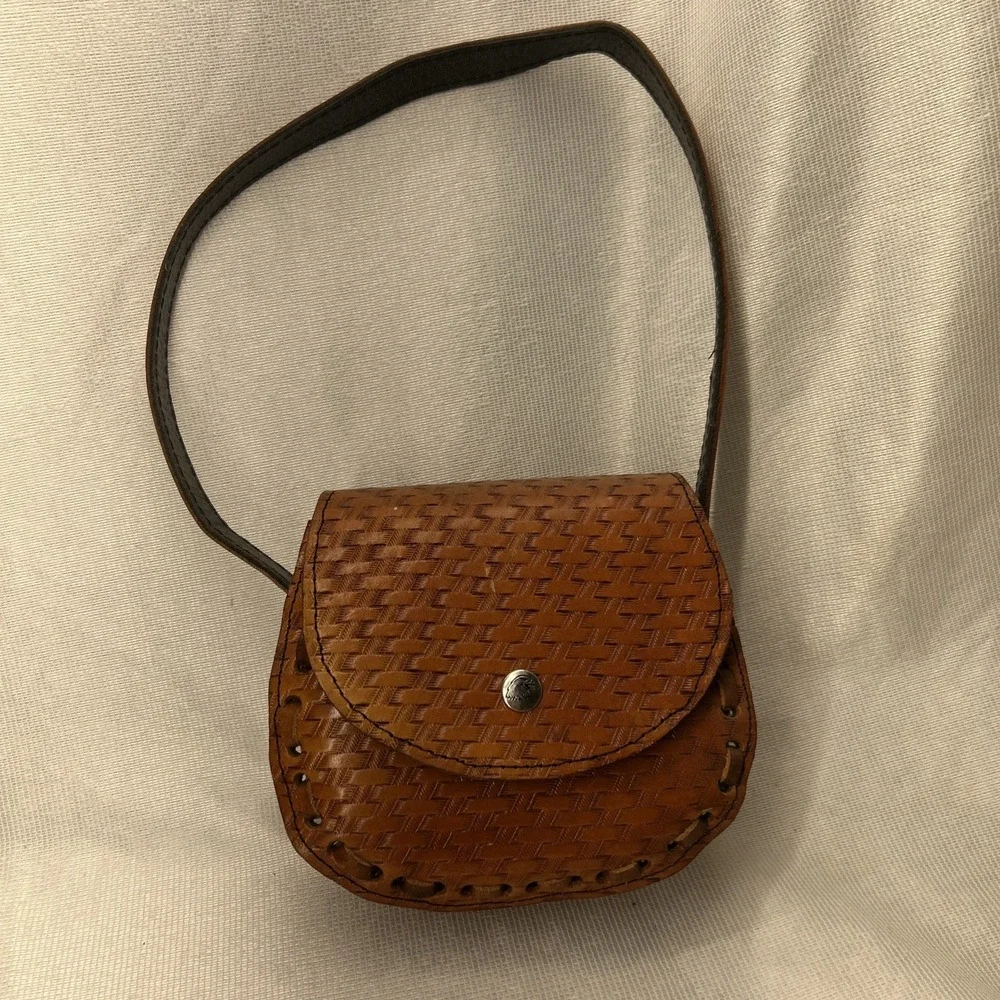 Handmade Leather Small Purse Never Used Great Condition